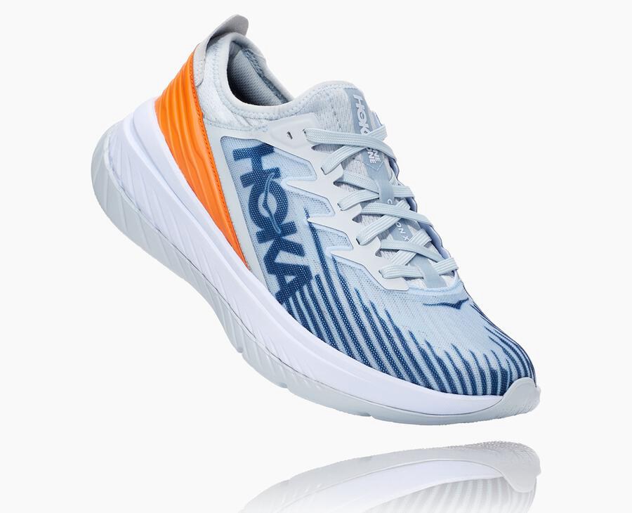 Hoka One One Carbon X-Spe - Men Running Shoes - White/Blue,Australia LBS-953617